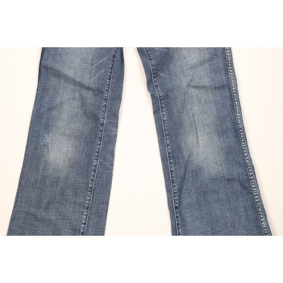 Vtg 90s Y2K American Eagle Outfitters Womens 8 Babydoll Flared Wide Leg Jeans - Picture 3 of 16